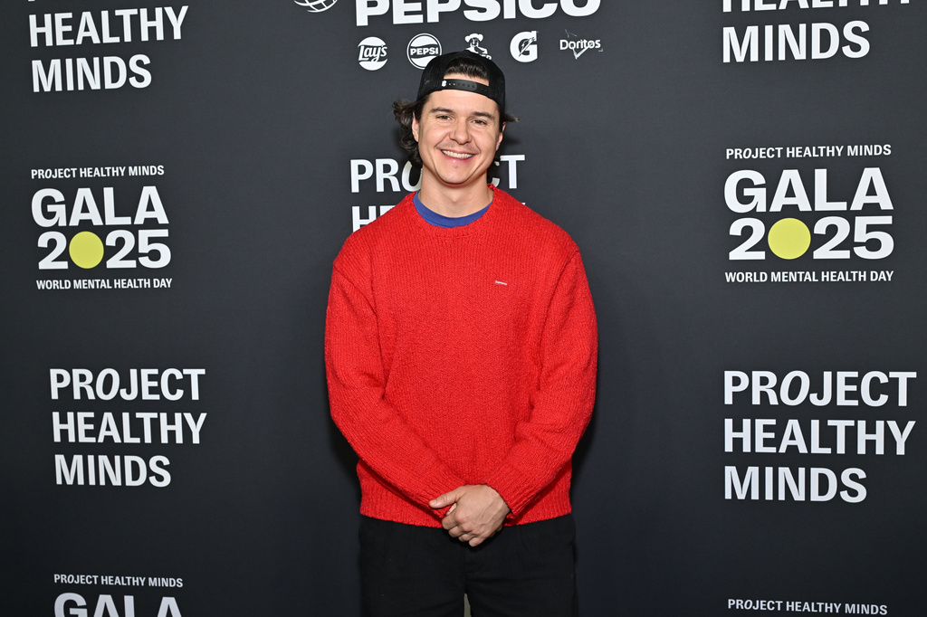 FILE - Lukas Forchhammer of the band Lukas Graham appears at th World Mental Health Day Gala in New York on Oct. 9, 2025. (Photo by Evan Agostini/Invision/AP, File)