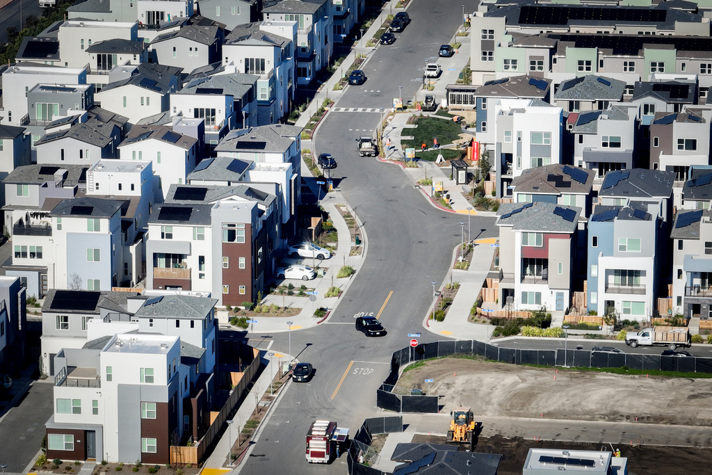 New housing is underway near the Bishop Ranch Shopping Center in San Ramon, Calif. on Wednesday, Jan. 14, 2026./San Francisco Chronicle via AP)