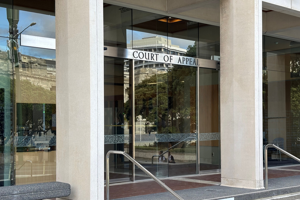 The Court of Appeal in Wellington, New Zealand, is photographed on Wednesday, Feb. 11, 2026. (AP Photo/Charlotte Graham-McLay)