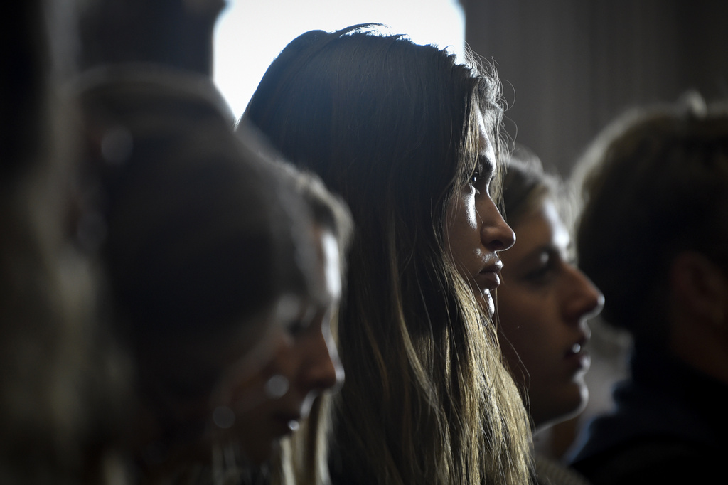 FILE - Lead plaintiff Rikki Held listens to testimony during a hearing in the climate change lawsuit, Held vs. Montana, at the Lewis and Clark County Courthouse on, June 20, 2023, in Helena, Mont. (Thom Bridge/Independent Record via AP, File)