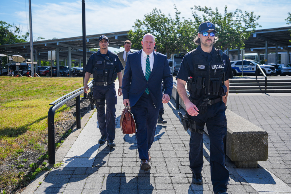 Defense Attorney for convicted murderer Rex Heuermann, Michael J. Brown, arrives to the the Arthur M. Cromarty Criminal Court Complex ahead Heuermann's court sentencing Wednesday, June 17, 2026, in Suffolk County, New York. (AP Photo/Ryan Murphy)