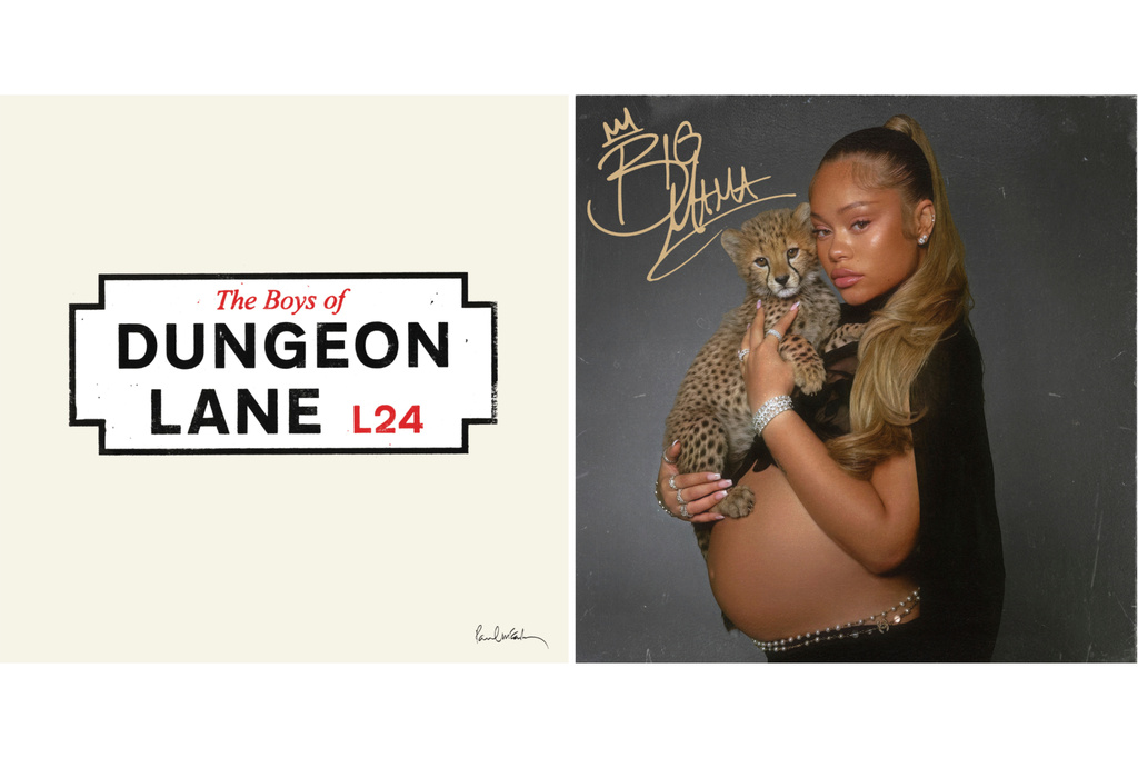 This combination of album cover images show "The Boys of Dungeon Lane" by Paul McCartney, left, and "Big Mama" by Latto. (MPL/Capitol Records via AP, left, and Streamcut/RCA via AP)