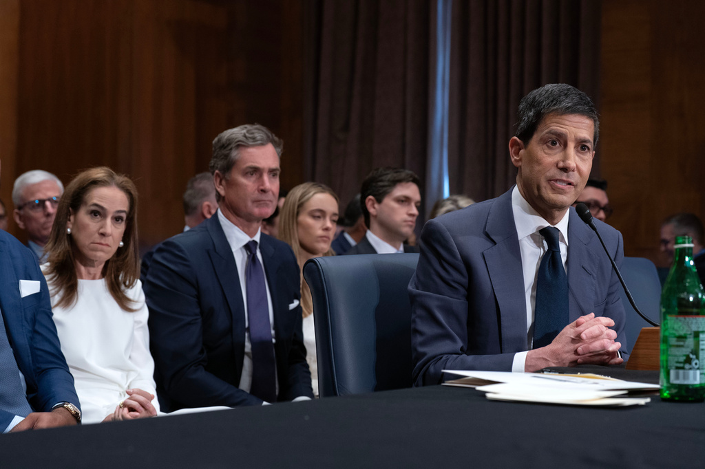 Kevin Warsh testifies during his nomination hearing to be a member and chairman of the Federal Reserve Board of Governors before the Senate Banking, Housing and Urban Affairs Committee on Capitol Hill, in Washington Tuesday, April 21, 2026. (AP Photo/Jose Luis Magana)