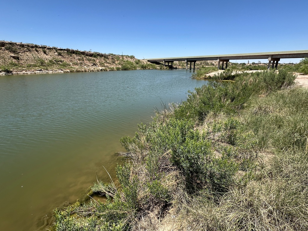 The Pecos River is shown near Loving, N.M., Tuesday, May 20, 2025. (AP Photo/Susan Montoya Bryan)