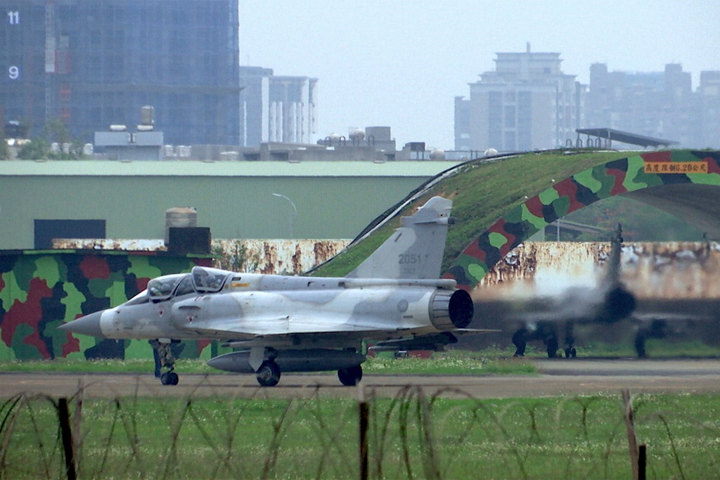 FILE - In this image made from video, a mirage fighter jet prepares to take off at an Air base in Hsinchu, Taiwan, Thursday, April 6, 2023. (AP Photo, file)