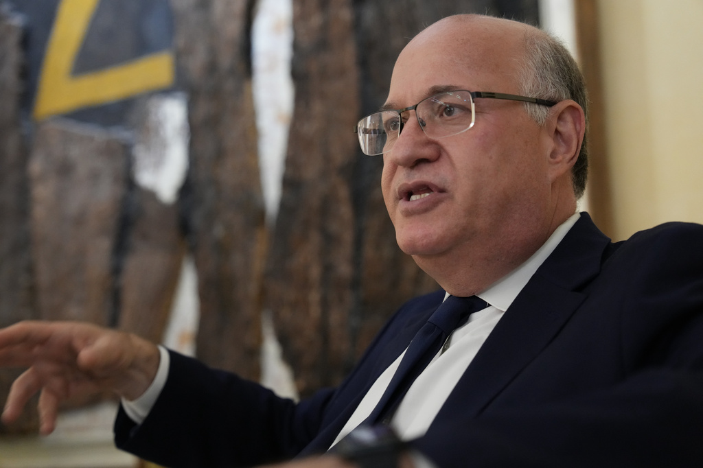 The President of the Inter-American Development Bank Ilan Goldfajn speaks to the Associated Press during an interview in Rome, Thursday, June 18, 2026. (AP Photo/Domenico Stinellis)