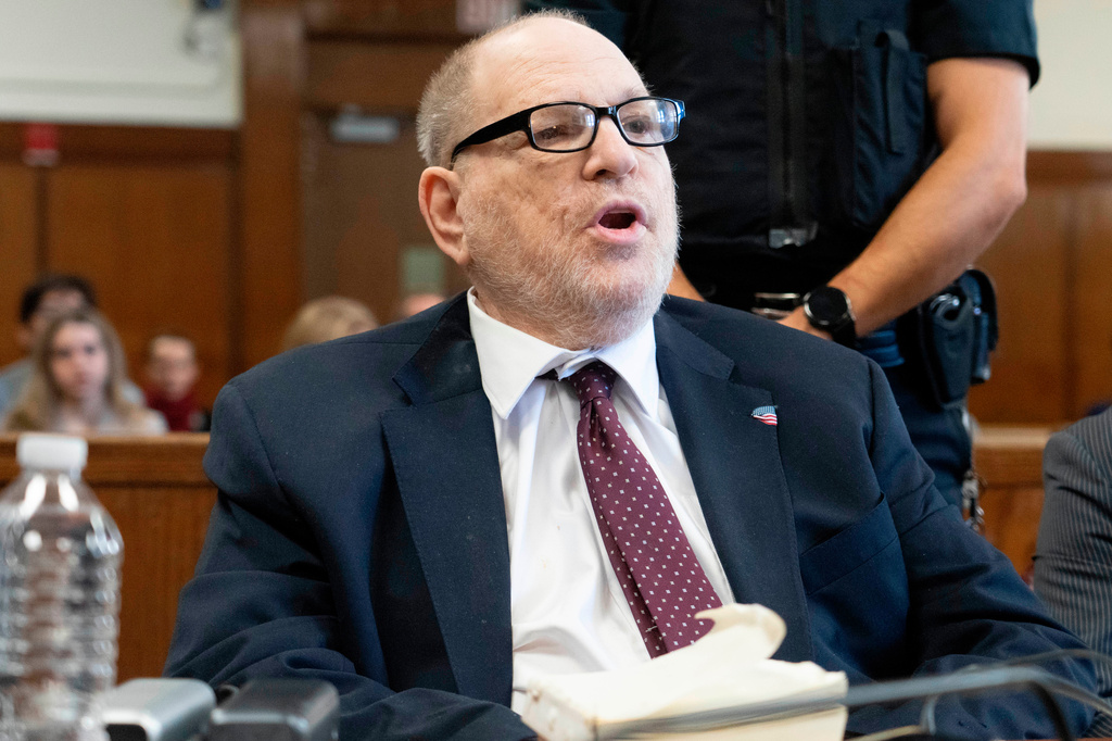 Harvey Weinstein appears in Manhattan criminal court on Tuesday, May 12, 2026, in New York. (Steven Hirsch/New York Post via AP, Pool)