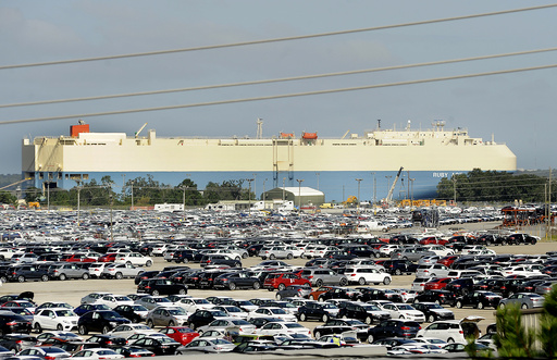 Georgia's auto port has its busiest month ever after taking 9,000 ...