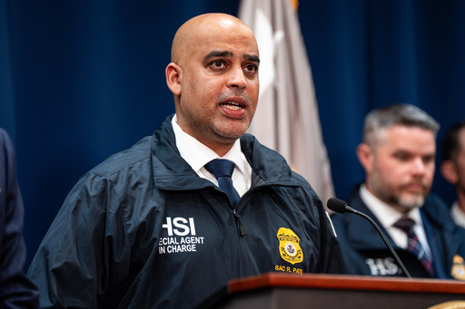 Homeland Security Investigations New York Special Agent in Charge Ricky J. Patel speaks at a news conference announcing numerous arrests in illegal sports betting and poker game schemes at the U.S. Attorney's Office, Thursday, Oct. 23, 2025, in New York. (AP Photo/Angelina Katsanis) Homeland Security Investigations New York Special Agent in Charge Ricky J. Patel speaks at a news conference announcing numerous arrests in illegal sports betting and poker game schemes at the U.S. Attorney's Office, Thursday, Oct. 23, 2025, in New York. (AP Photo/Angelina Katsanis)