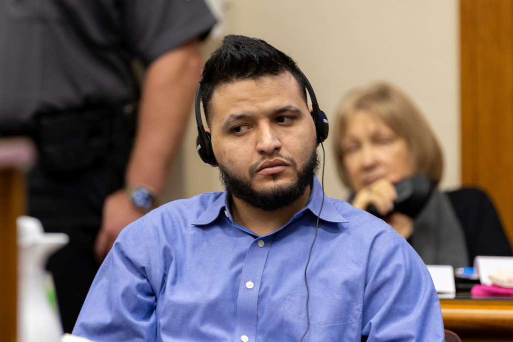 FILE - Jose Ibarra appears at his trial at the Athens-Clarke County Superior Court, Nov. 19, 2024, in Athens, Ga. (Arvin Temkar/Atlanta Journal-Constitution via AP, Pool, File)