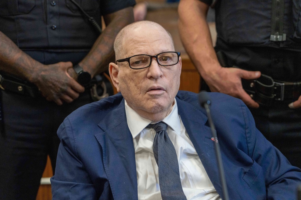 FILE - Harvey Weinstein appears in court in New York, Thursday, Jan. 8, 2026. (Steven Hirsch/New York Post via AP, Pool, File)