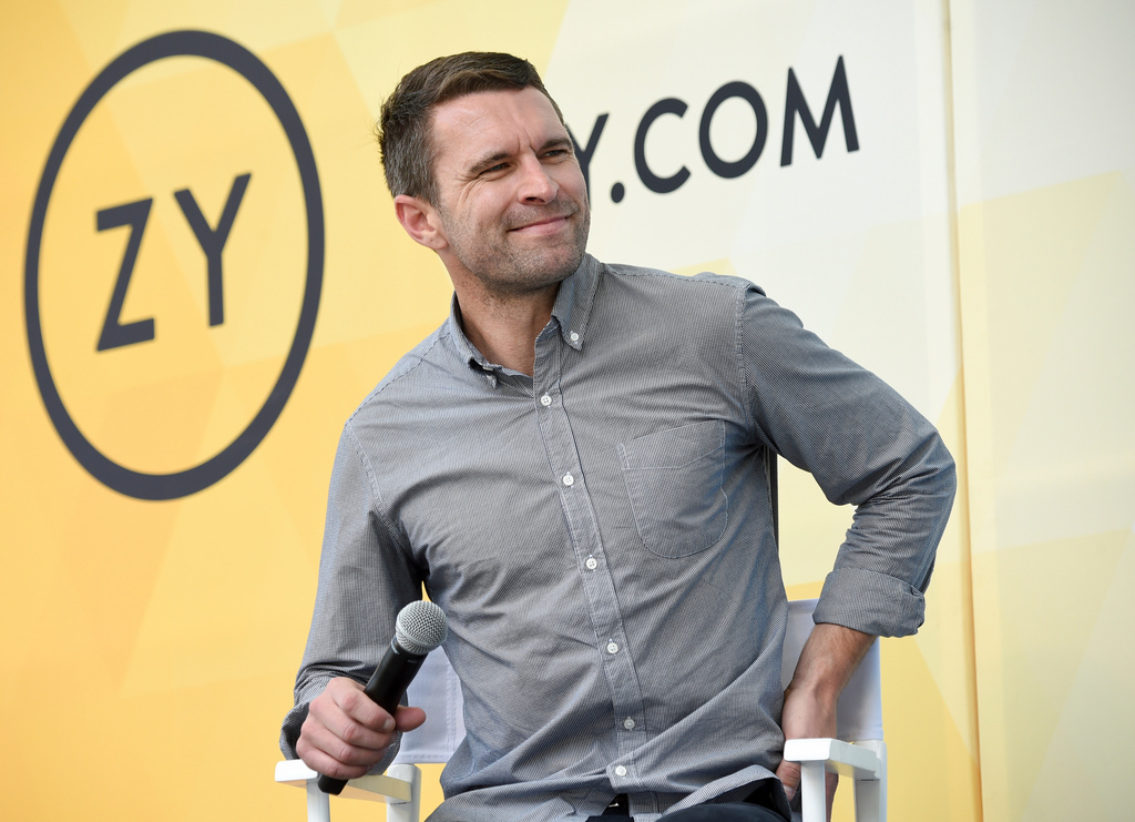 FILE - In this July 21, 2018, file photo Allbirds co-founder Tim Brown speaks at OZY Fest in Central Park in New York. Online shoe brand Allbirds plans to more than double its store count next year, hoping to reach shoppers who want to touch and try on their wool shoes. (Photo by Evan Agostini/Invision/AP, File)