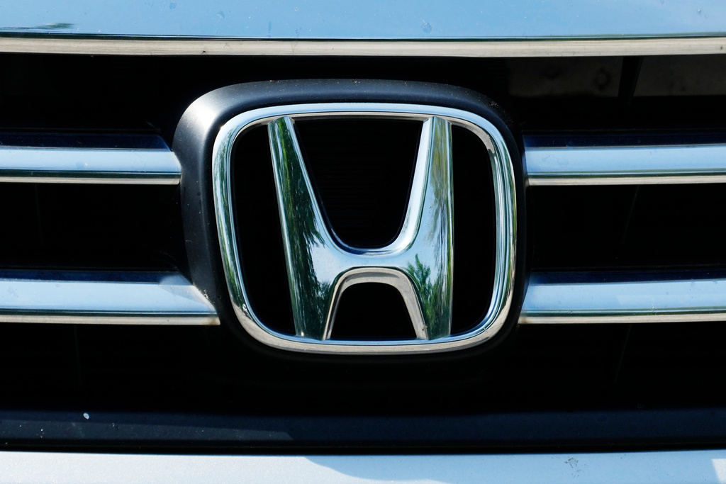 FILE - A Honda logo is seen on a Honda accord vehicle at a parking lot in Arlington Heights, Ill., May 21, 2024. (AP Photo/Nam Y. Huh, file)