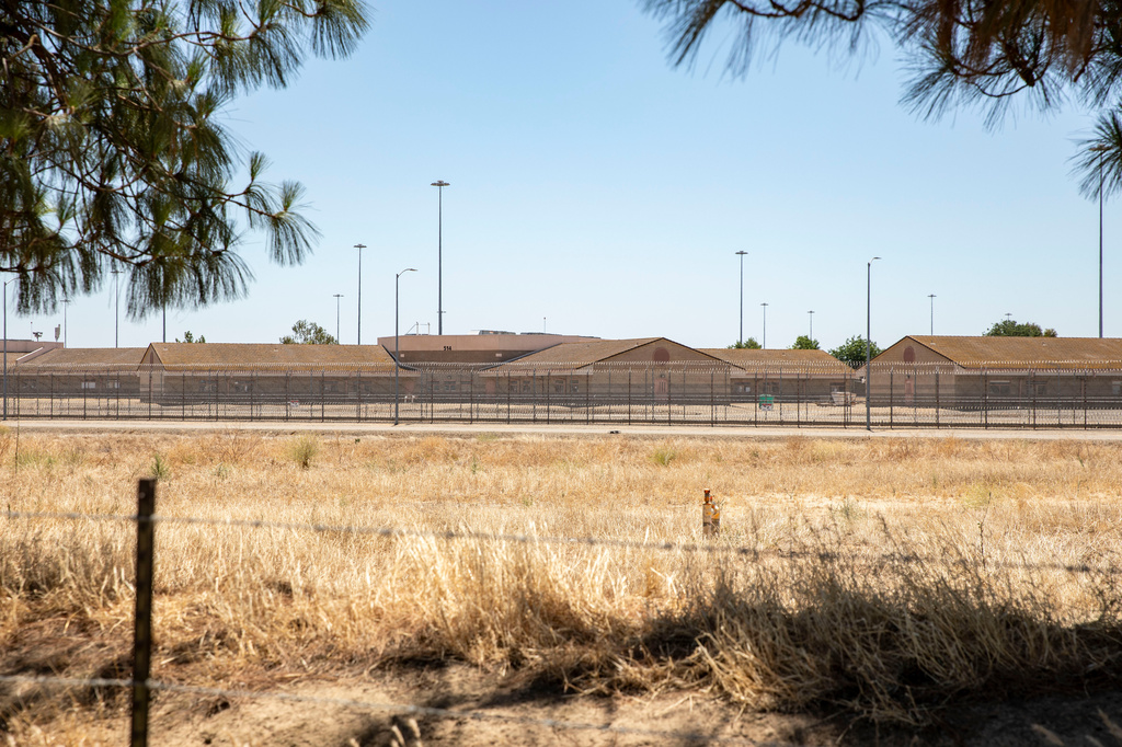 FILE - Exterior views of the Central California Women's Facility prison in Chowchilla, Calif., on June 25, 2026. (Dan Hernandez/San Francisco Chronicle via AP, file)