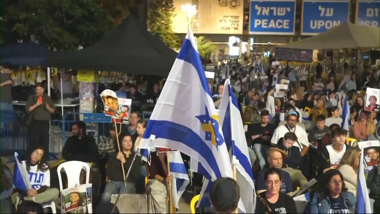 People gathered in Tel Aviv's Hostages Square on Monday, as Israelis are preparing to welcome home the imminent return of the last 20 living hostages from devastated Gaza and mourn the dead ones. It's the key exchange of the breakthrough ceasefire after two years of war.