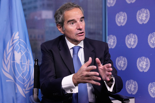 International Atomic Energy Agency Director General Rafael Grossi is interviewed at United Nations headquarters, Wednesday, Oct., 29, 2025. (AP Photo/Richard Drew) International Atomic Energy Agency Director General Rafael Grossi is interviewed at United Nations headquarters, Wednesday, Oct., 29, 2025. (AP Photo/Richard Drew)
