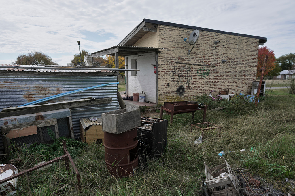 The rural family home where Rodrigo Morinigo, who died from hantavirus in January at the age of 14, lived with his family when he contracted the illness in San Andres de Giles, Argentina, Wednesday, May 6, 2026. (AP Photo/Victor R. Caivano)